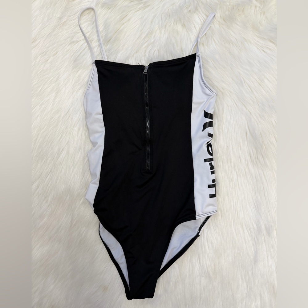Hurley Black & White One-Piece Swimsuit